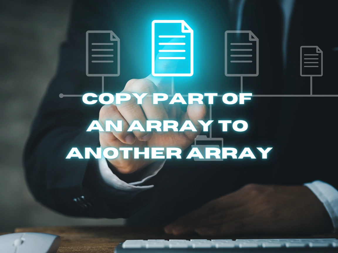Copy Part Of An Array To Another Array Banner