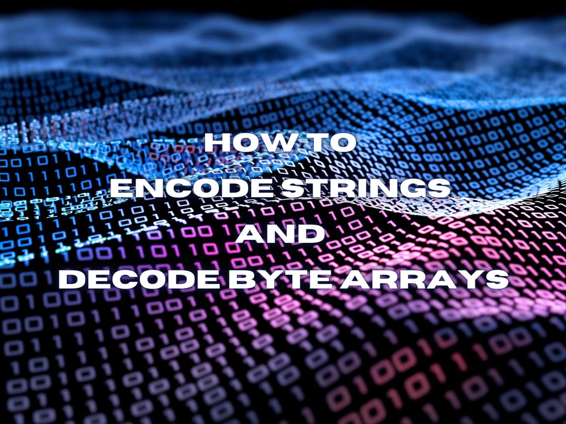 How To Encode C# Strings and Decode Byte Arrays Image