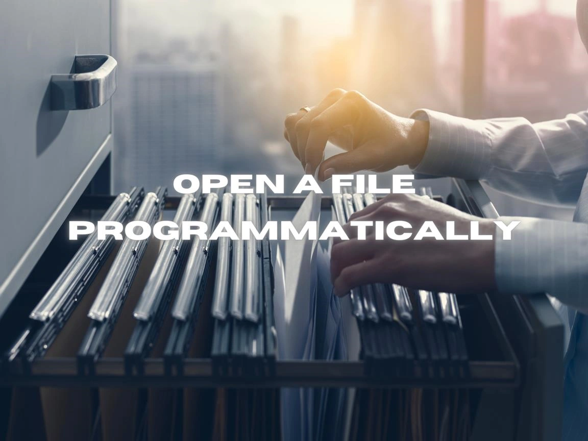 Open A File Programmatically Banner Image