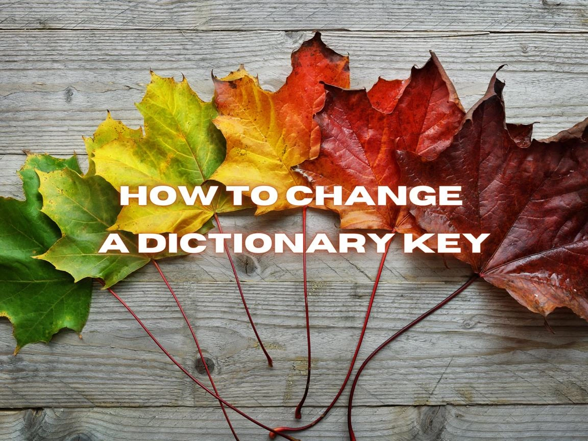 How to change a dictionary key banner image