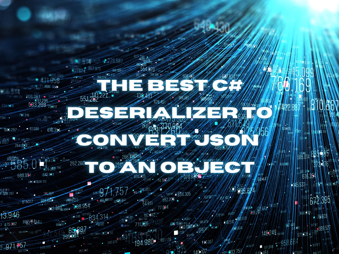 The Best C# Deserializer To Convert JSON To An Object Image