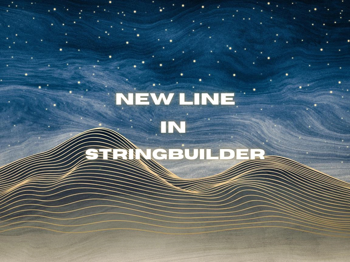 New Line In StringBuilder in .NET Image