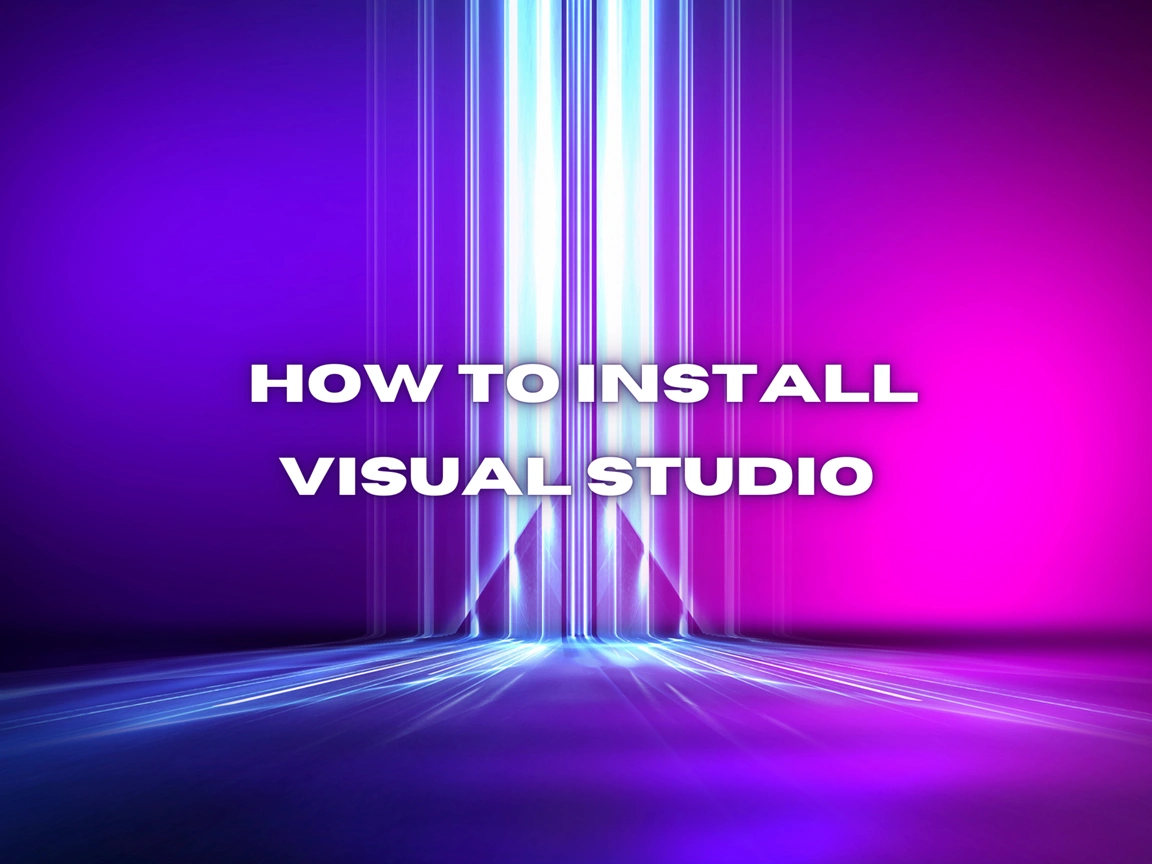 How To Install Visual Studio Image